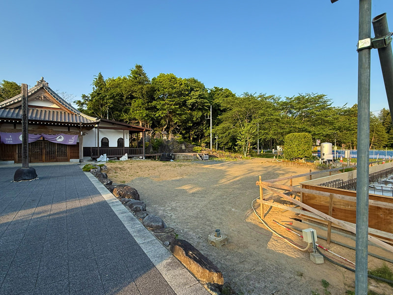 五大力堂の建設工事中